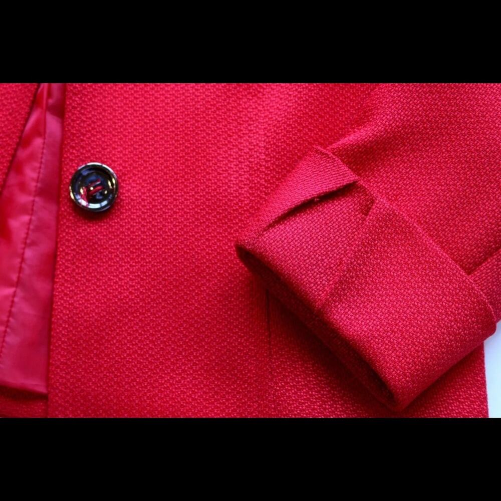 Tahari‎ ASL Classics 8 Bright Red 3/4 Sleeve Jacket IMMACULATE - Picture 4 of 9